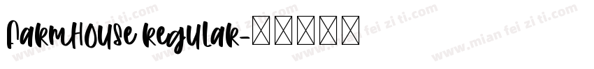 Farmhouse Regular字体转换